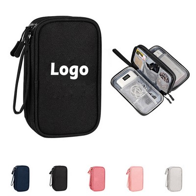 Compact Travel Cable Organizer Pouch