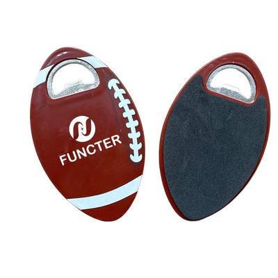 Football Oval Rugby Shaped Coaster Bottle Openers