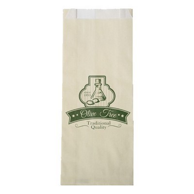 1-Color Colored Pharmacy Paper Bag Cream (5" x 12" x 2")