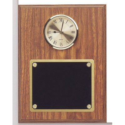 Walnut Clock Plaque 8x10"