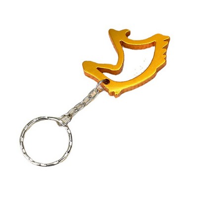 Horse head shape keychain bottle opener