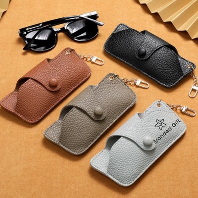Stress-Resistant Handmade Leather Sunglasses Case