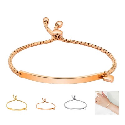 Stainless Steel Bar Friendship Bracelet