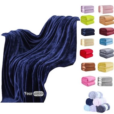 Flannel Solid Color Blanket