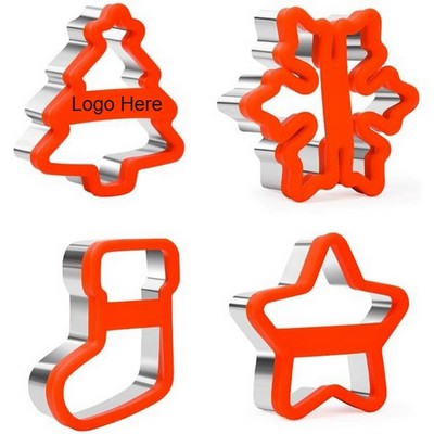 Christmas Cookie Cutter Set 4 Pieces