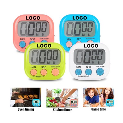 Custom Multi-Function Digital Kitchen Timer Magnetic Digital Timer with Big Display