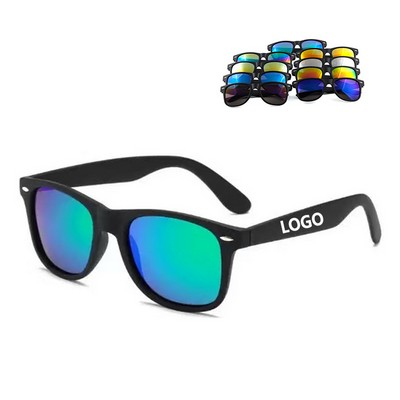 Retro Black Frame Gradient Lens Classic Sunglasses