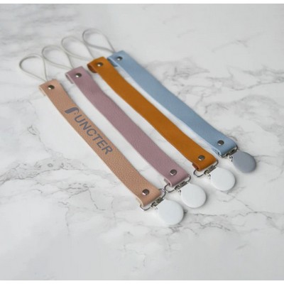 PU Baby Pacifier Chain Clip