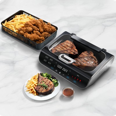 Gourmia Foodstation™ Smokeless Indoor Grill & Air Fryer