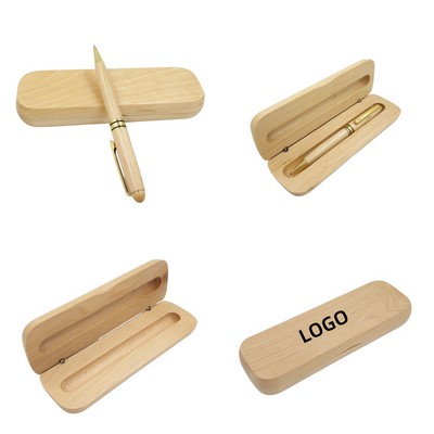 Maple Wood Ballpoint Pen Box Set
