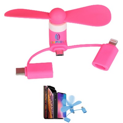 Micro Usb 3-In-1 Cellphone Fan
