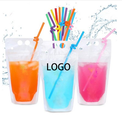 17oz Drink Pouch with Straw