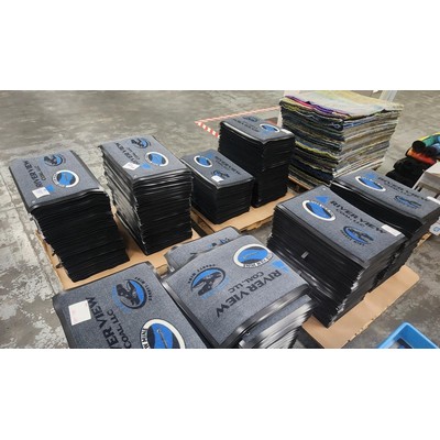 Brand Champion Personalized Logo Rug and Welcome Floor Mat - 18" X 24" in BULK