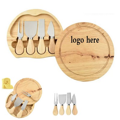 4-Piece Bamboo Cheese Serving Set