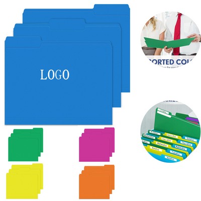 Colored File Folders 1 3 Cut Tabs Letter Size