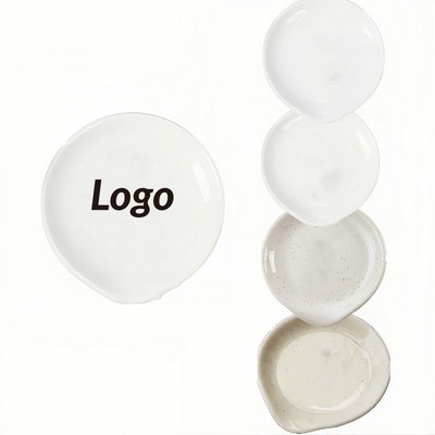 Ceramic Spoon Rest with Floral Print for Kitchen Countertop