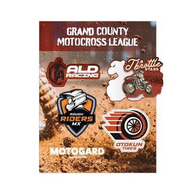 Sticker Sheets - 8.5"x11" or 11"x8.5" - White Removable Vinyl