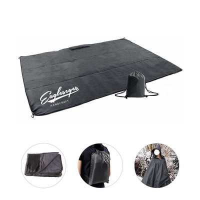 Outdoor Foldable Waterproof Hooded Raincoat Picnic Mat