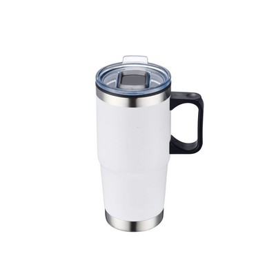 Endura 24 oz White Double Wall Travel Mug