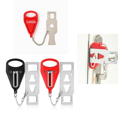 Portable Door Lock Home Security Travel Lockdown Locks