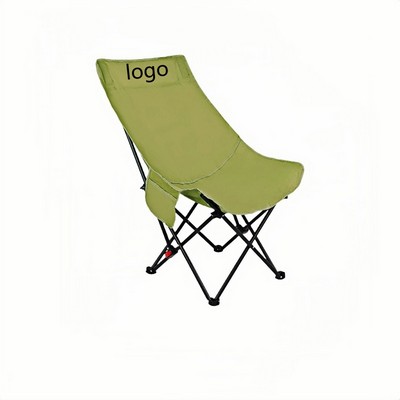 Foldable High Back Moon Chair for Camping Outdoor and Beach Use