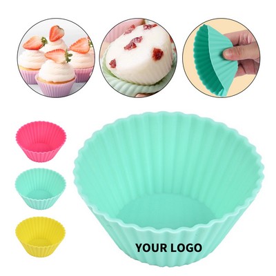 Food Grade Silicone Baking Cup 2.75" x 1.25" Reusable