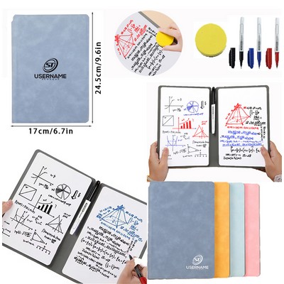 Reusable Dry Erase Notebook Erasable Notebook Whiteboard Notebook