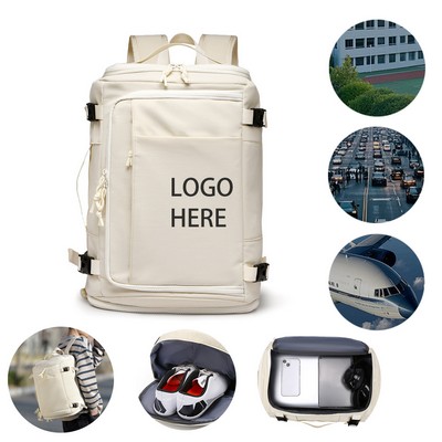 Waterproof Travel Backpack Fits Laptop For Business And Flights