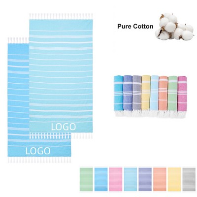 100% Cotton Embroidered Hammam Towel