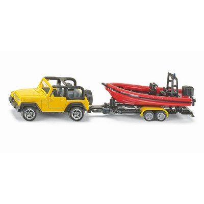 Jeep With Boat Die-Cast Model