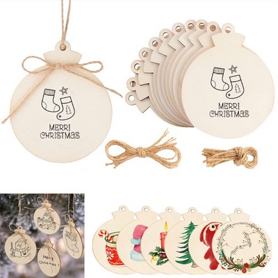 Round Wooden Discs with Hole