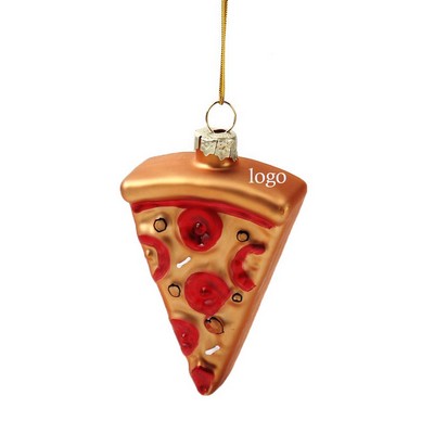 Pizza Glass Ornament