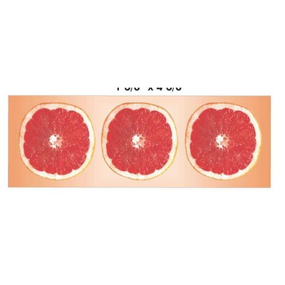 Grapefruit Panoramic Badge w/ Bar Pin