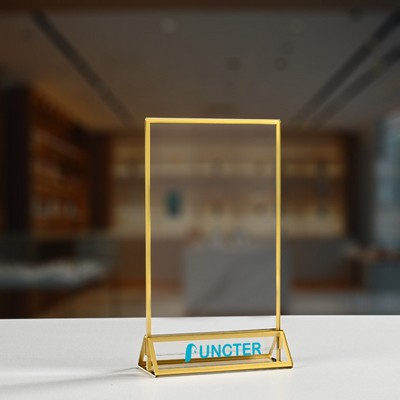 Gold Edged Acrylic Display Stand