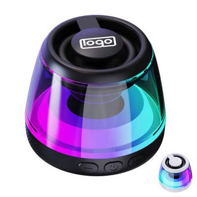 Portable Mini Bluetooth Speaker - Magnetic Base & RGB LED