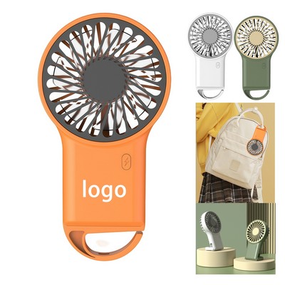 Cooling Rechargeable Desktop And Handheld Fan With USB Charging