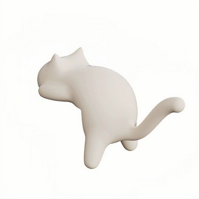 No-Drill Cat-Shaped Desk Hook for Kids' Backpacks and School Supplies