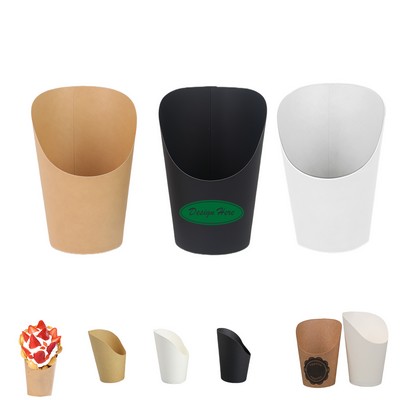 14oz Disposable Kraft Paper French Fries Ice Cream Cup