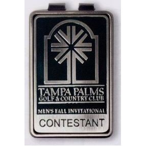 Etched Rectangle Money Clip