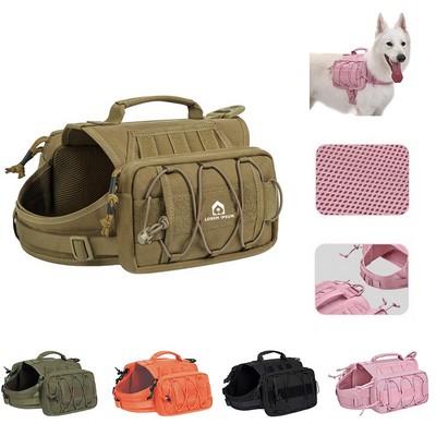 Tactical Pet Backpack with Side Pockets