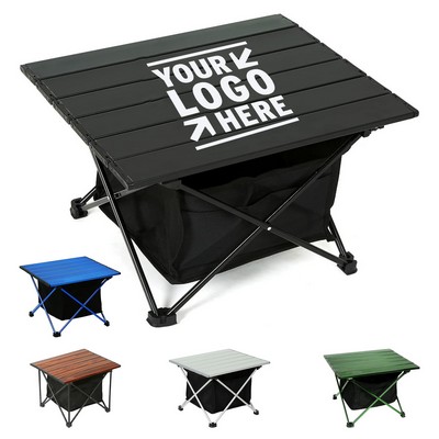 Portable Camping Ultralight Aluminum Outdoor Folding Beach Table With Storage Bag