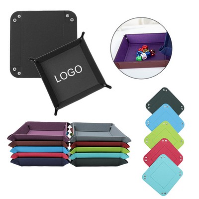 Foldable PU Dice Tray