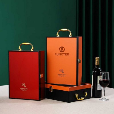 Leather Wine Tool Set Double Bottle Carrier