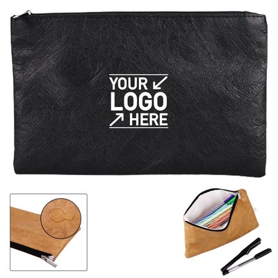 Reusable Tyvek Zipper Pencil Pouch