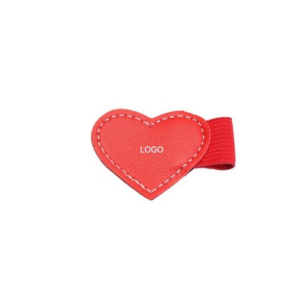 Leather Self Adhesive Pen Holder Strap for Notebooks Office School Use