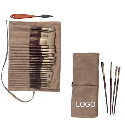 24-Piece Nylon Hair Paintbrush Set