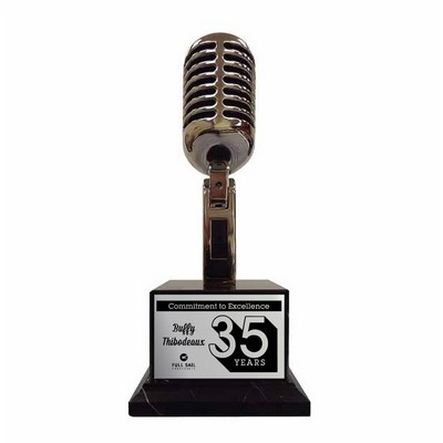 Vintage Microphone Trophy