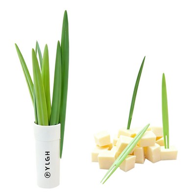 Needle Leaf Fruit Forks with Base