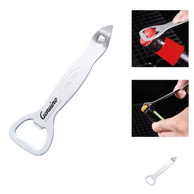 Stainless Steel 2-in-1 Bottle Opener