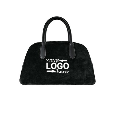 Suede Handbag Makeup Bag